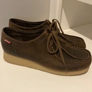 Clarks leather loafers